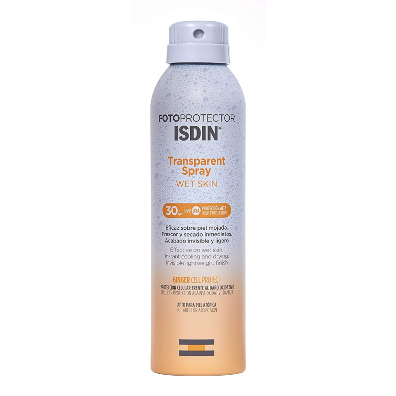 FOTOPROTECTOR ISDIN SPF-30 SPRAY TRANSPARENT WET