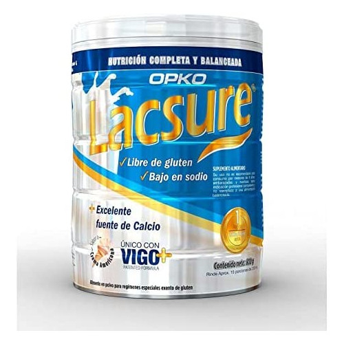 LACSURE SIN GLUTEN 1 ENVASE 800 G