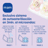 MAM PERFECT CHUPETE SILICONA  NIGHT 2 - 6 M AZUL 2UD