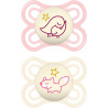 MAM PERFECT CHUPETE SILICONA  NIGHT 2 - 6 M ROSA 2 UD
