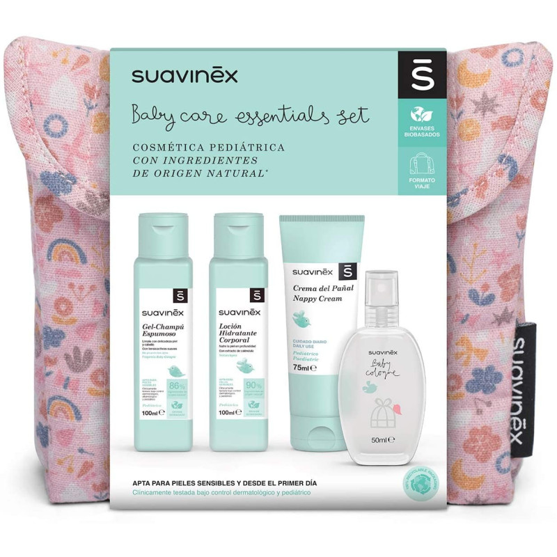 SUAVINEX NECESER TELA VIAJE CORAL GEL+LOC+CR+COL