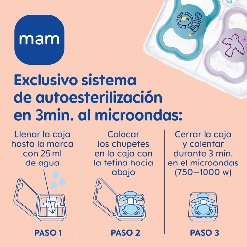 MAM CHUPETE SILICONA SUPREME AZUL 6+ M