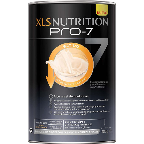 XLS NUTRITION PRO-7 BATIDO 400G VAINILLA-LIMON