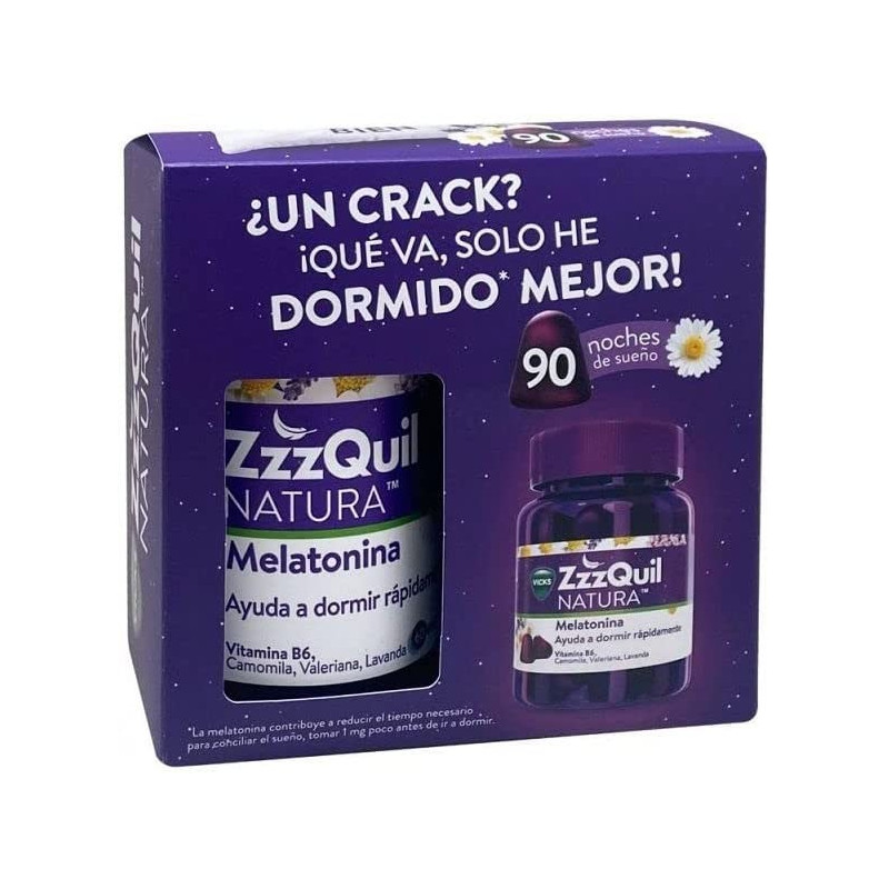 ZZZQUIL NATURA ED ESPECIAL 90 GOMINOLAS