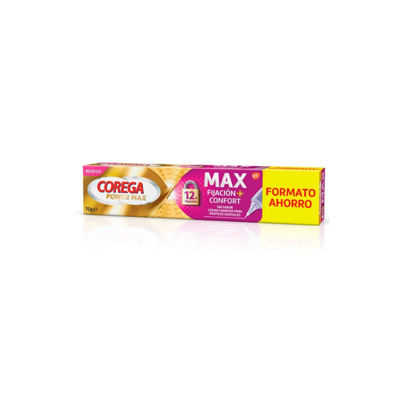 COREGA POWER MAX FIJACION CONFORT 70 G SIN SABOR