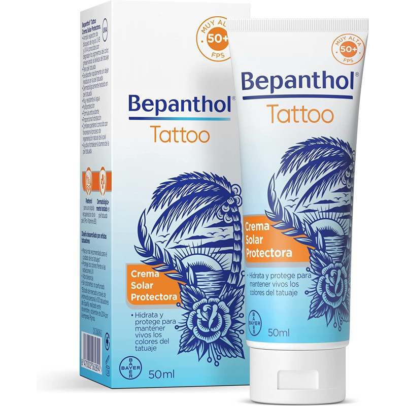BEPANTHOL TATTOO CREMA SOLAR SPF 50+ 50 ML