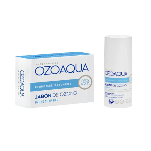 OZOAQUA PACK HIGIENE Y CUIDADO ACEITE OZONIZADO 15ML + JABON PASTILLA 100G