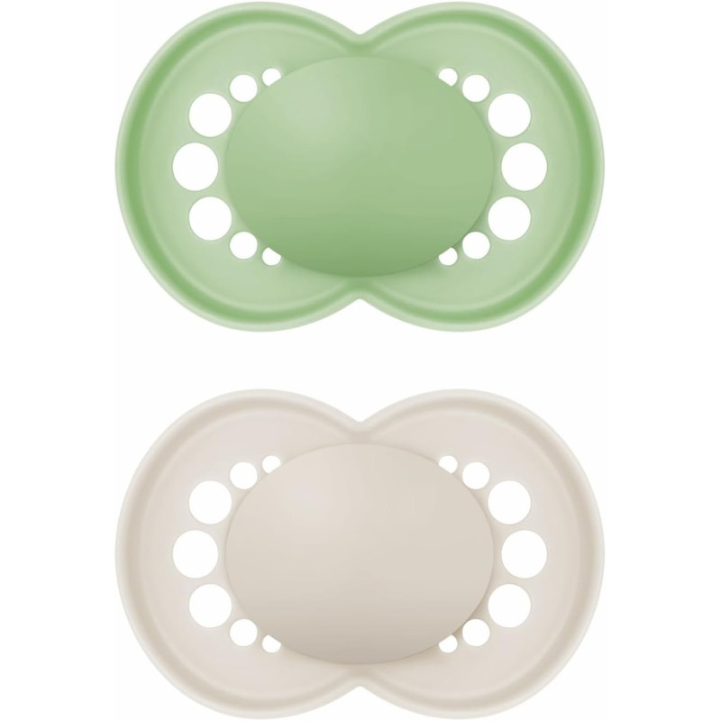 MAM CHUPETE SILICONA ORIGINAL + 6 MESES MATT N PACK DOBLE