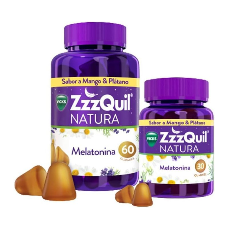 ZZZQUIL NATURA 90 GUMMIES  MANGO & PLATANO PACK