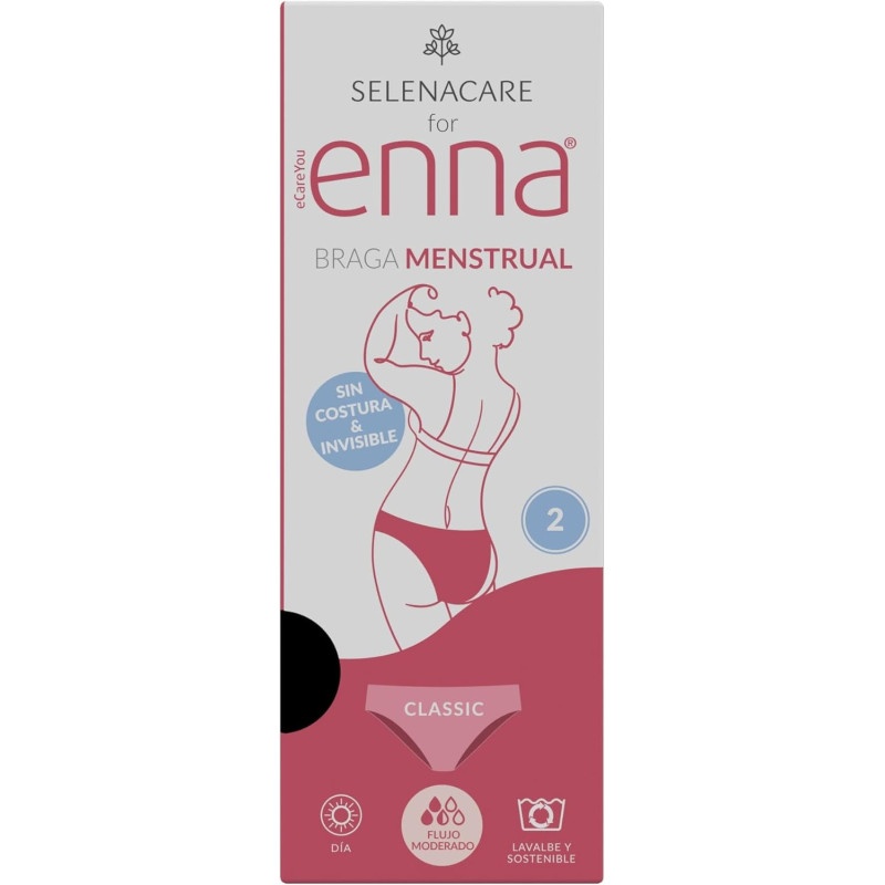 ENNA BRAGA MENSTRUAL CLASSIC S/COSTURAS T-2 (L-XXL)