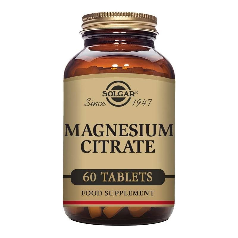 SOLGAR CITRATO DE MAGNESIO 60 COMPRIMIDOS