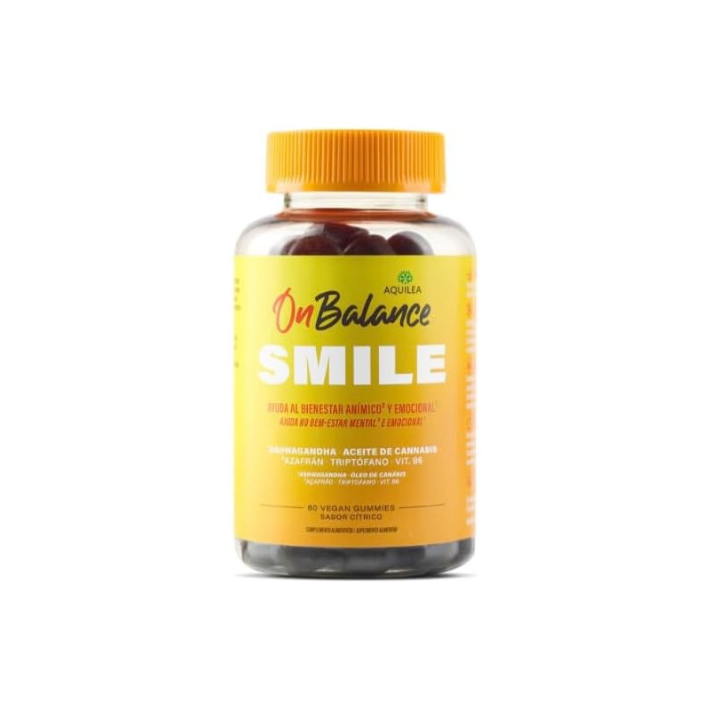 AQUILEA ONBALANCE SMILE 60 GOMINOLAS SABOR CITRICO