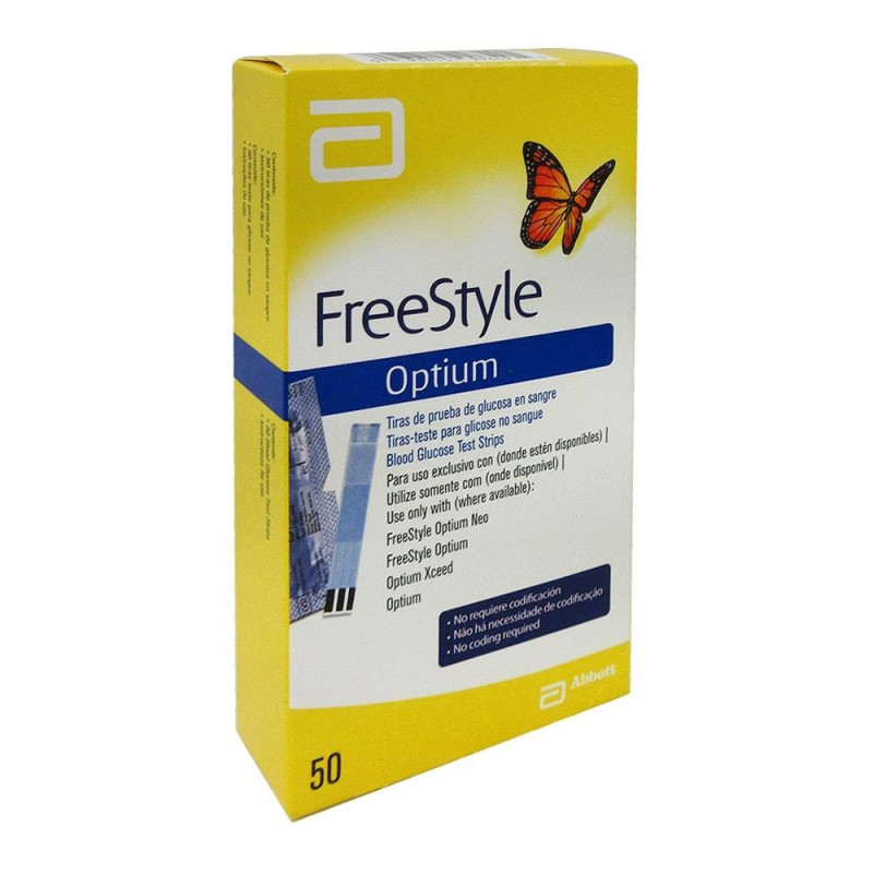 OPTIUM PLUS GLUCOSA 50U