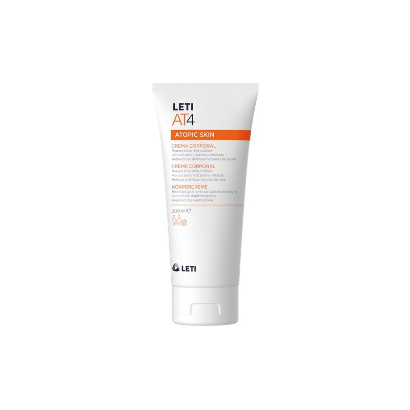LETI AT-4 CREMA CORPORAL 200 ML+TAMAÑO VIAJE REG