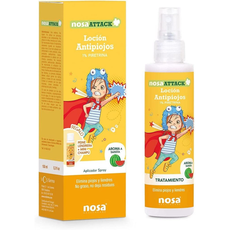 NOSA ATTACK LOCION ANTIPIOJOS 1% PIRETRINA + REG