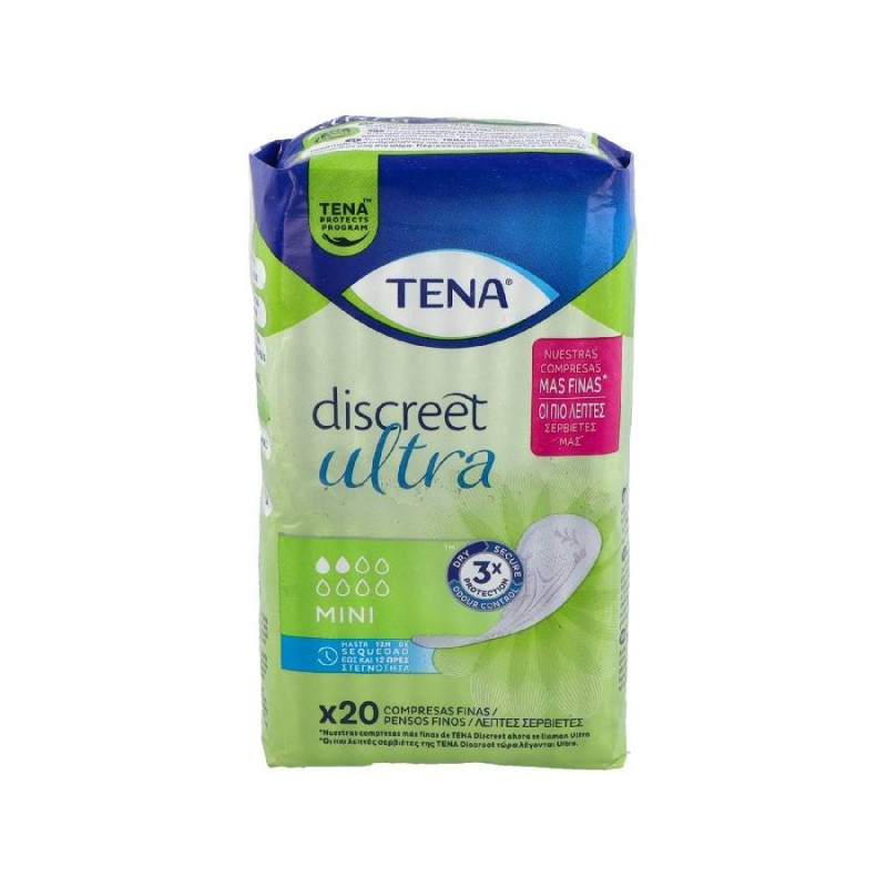 TENA LADY COMPRESA ULTRAMINI 2 GOTAS 20 UN