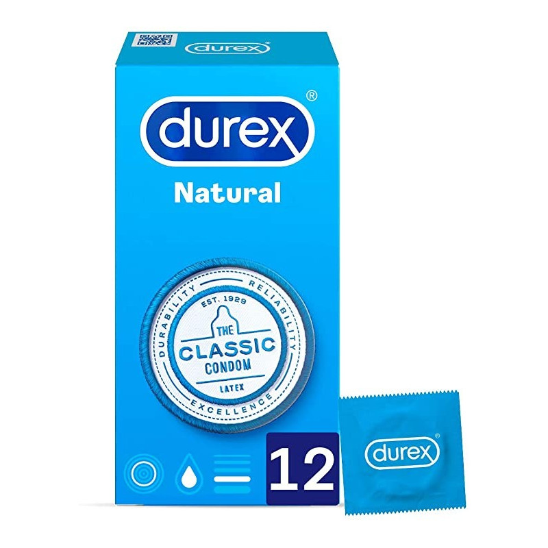 DUREX PRESERVATIVO NATURAL CLASSIC12UDS