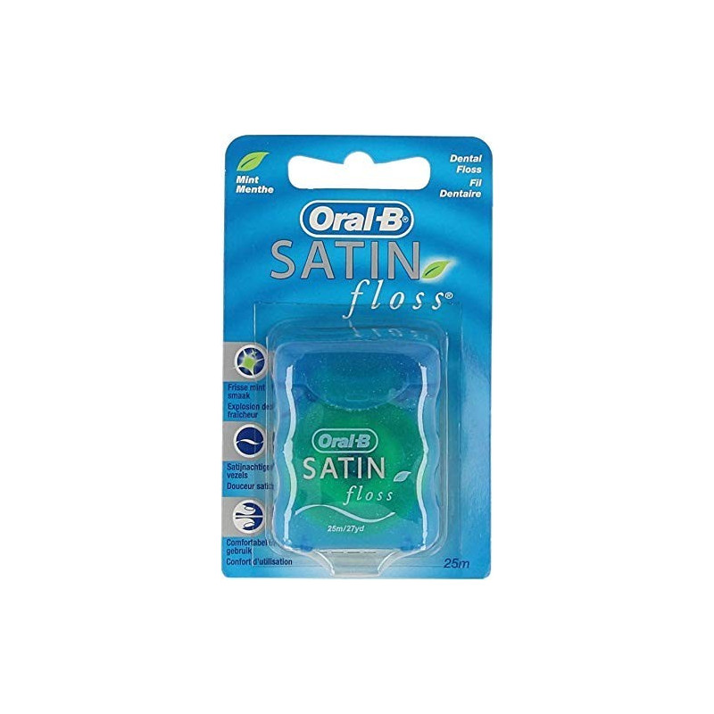 ORAL-B SEDA DENTAL SATIN FLOSS CON CERA 25 M