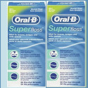 ORAL-B SUPERFLOSS. Hilo Dental. 2 CAJAS x 50 HILOS.