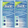 ORAL-B SUPERFLOSS. Hilo Dental. 2 CAJAS x 50 HILOS.