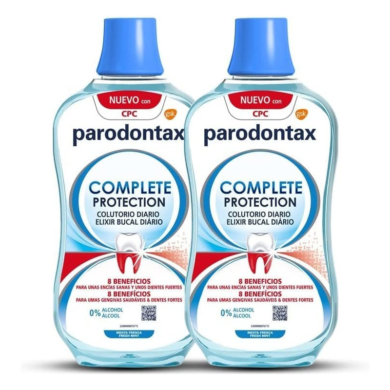PARODONTAX COLUTORIO. PROTECCION COMPLETA. Pack 2 unidades x 500 ml