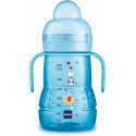 MAM BIBERON TRAINER +4M  AZUL 220 ML
