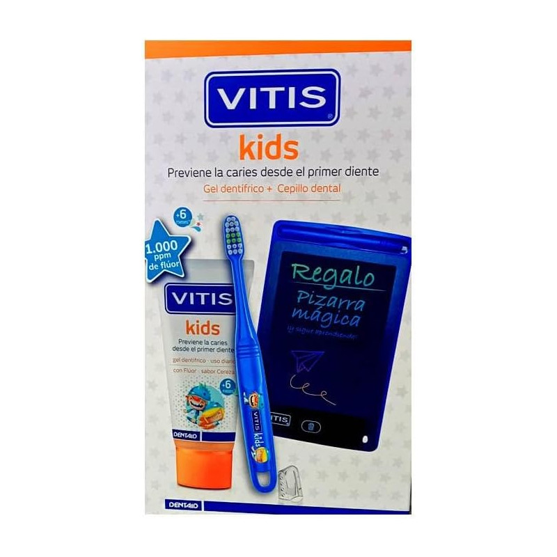 VITIS KIDS GEL DENTIFRICO +CEPILLO + PIZARRA MAGICA