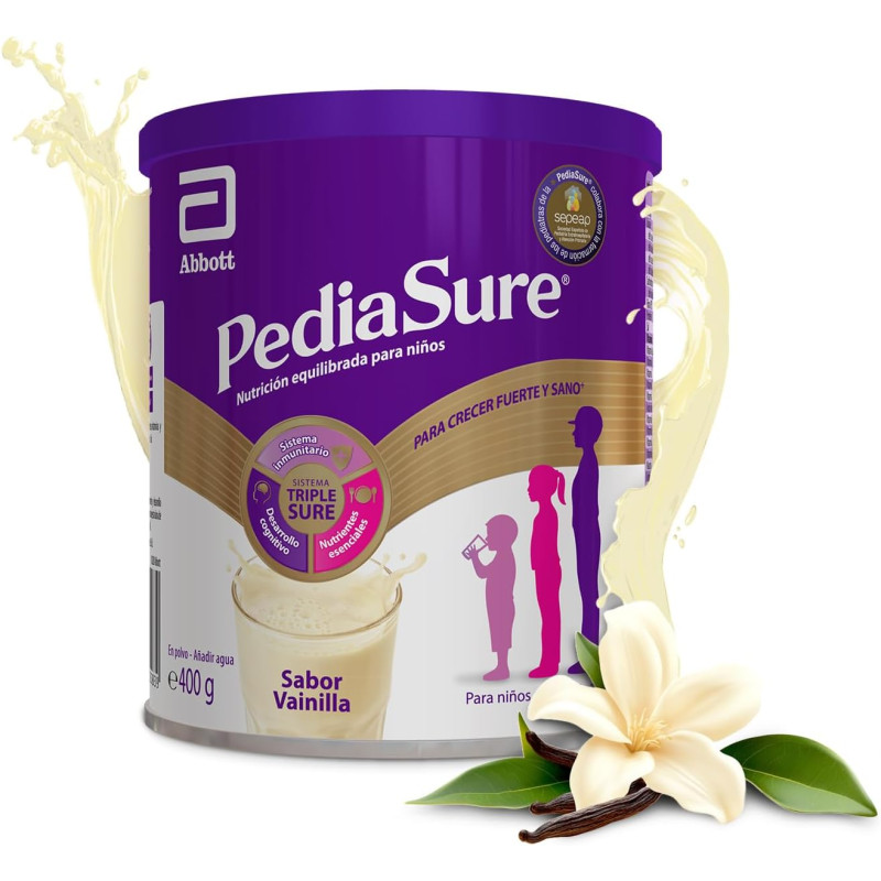 PEDIASURE POLVO LATA 400 G VAINILLA