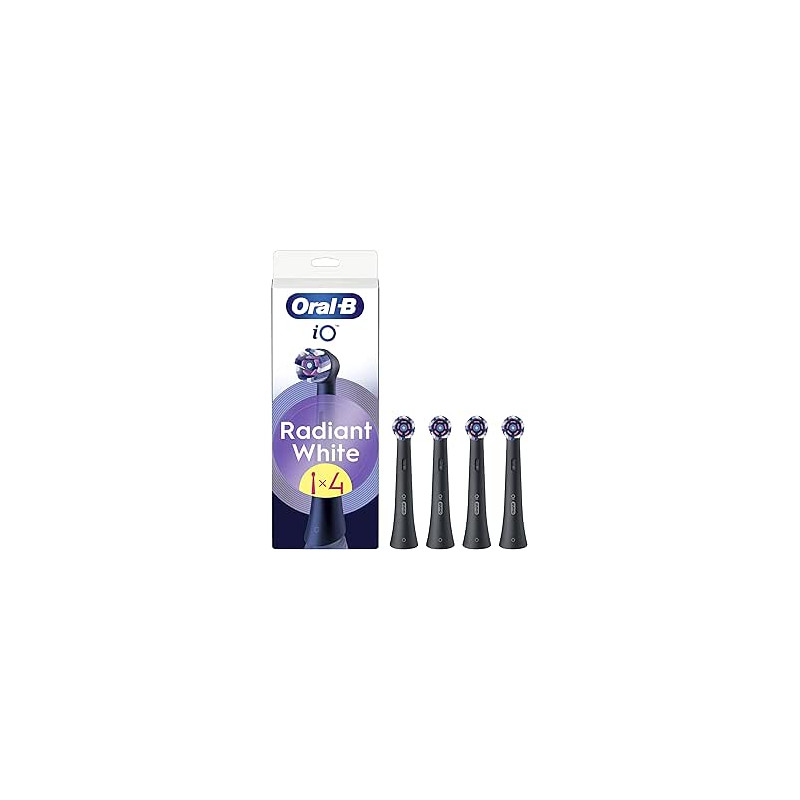 ORAL B RECAMBIO RADIANT WHITE IO 4 UDS NEGRO