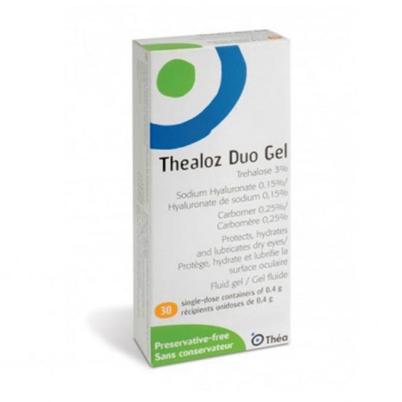 THEALOZ DUO GEL ESTERIL 30 UNIDOSIS 0.4G/ML