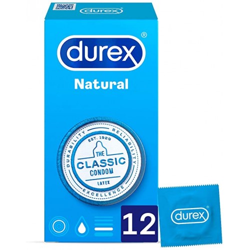 DUREX PRESERVATIVO NATURAL CLASSIC12UDS
