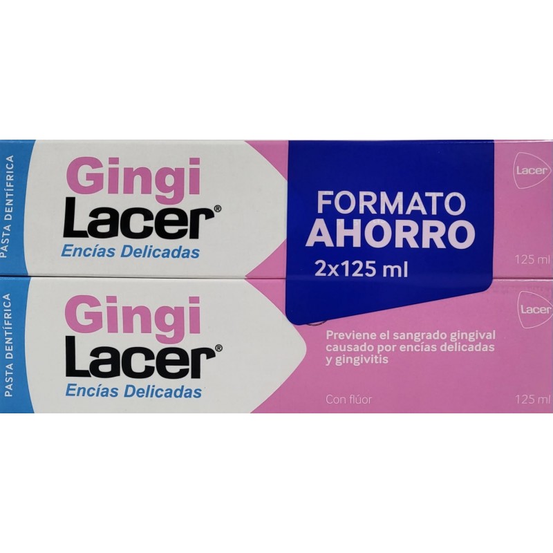 GINGILACER FLUOR PASTA 125 ML +125ML FORMATO AHO