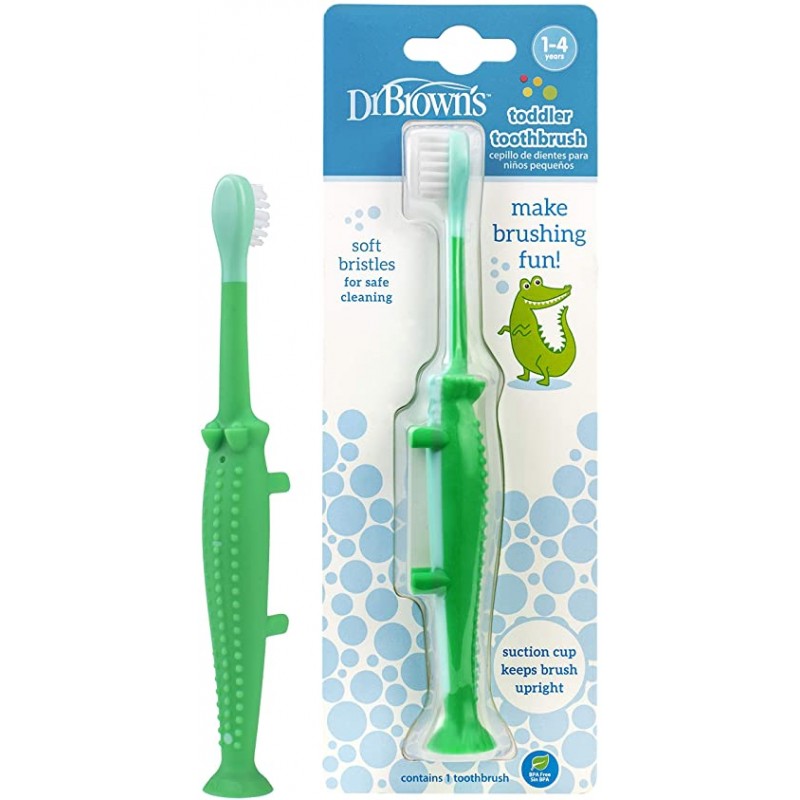 DR BROWNS CEPILLO DENTAL INFANTIL  COCODRILO 1-4