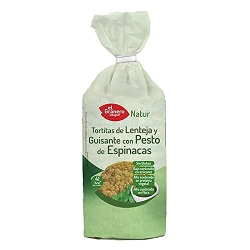 TORTITAS LENTEJA,GUISANTE, PESTO ESPINA GRANERO