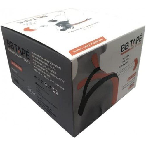 BB TAPE NEGRO 5X5 VENDA NEUROMUSCULAR 12004-03