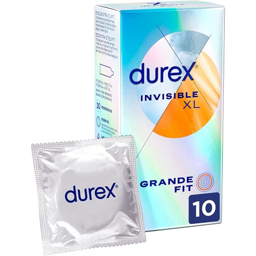 DUREX INVISIBLE XL PRESERVATIVOS 10 UD
