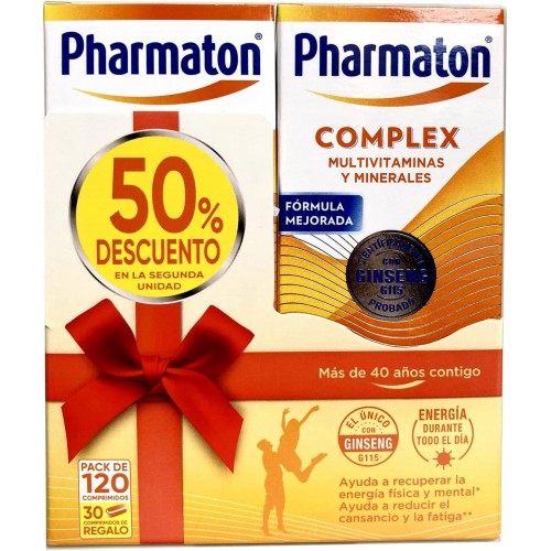 PHARMATON COMPLEX PACK 2UD 60+60COMP 50%DTO 2ªUD
