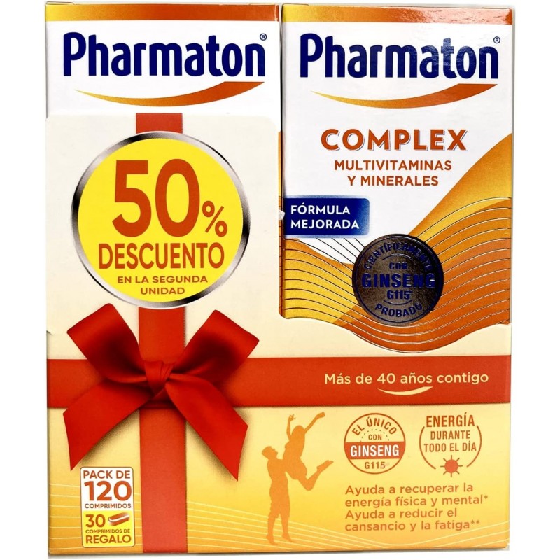 PHARMATON COMPLEX PACK 2UD 60+60COMP 50%DTO 2ªUD
