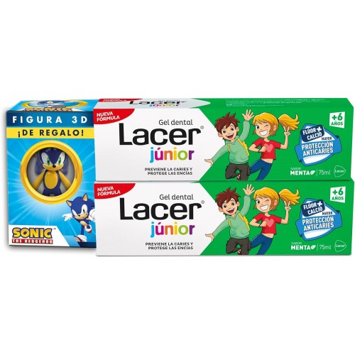 LACER GEL JUNIOR MENTA DUPLO 75ML+FIG SONIC REG