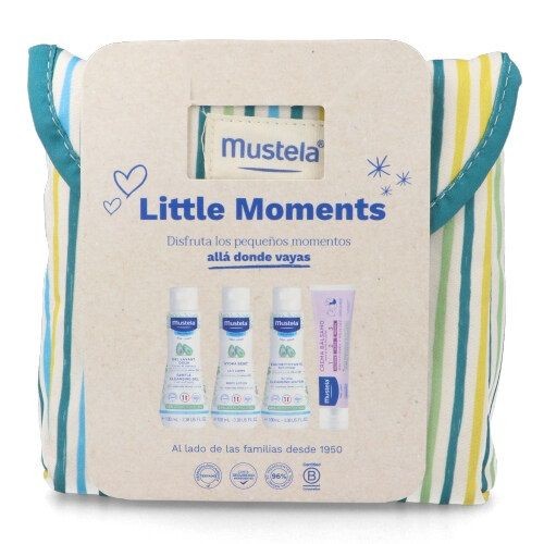 MUSTELA BOLSA PASEO LITTLE MOMENTS RAYAS PQ