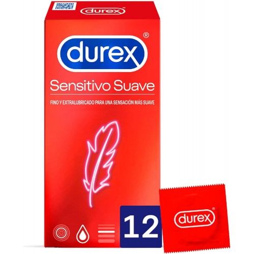 DUREX PRESERVATIVO SENSITIVO SUAVE 12UDS